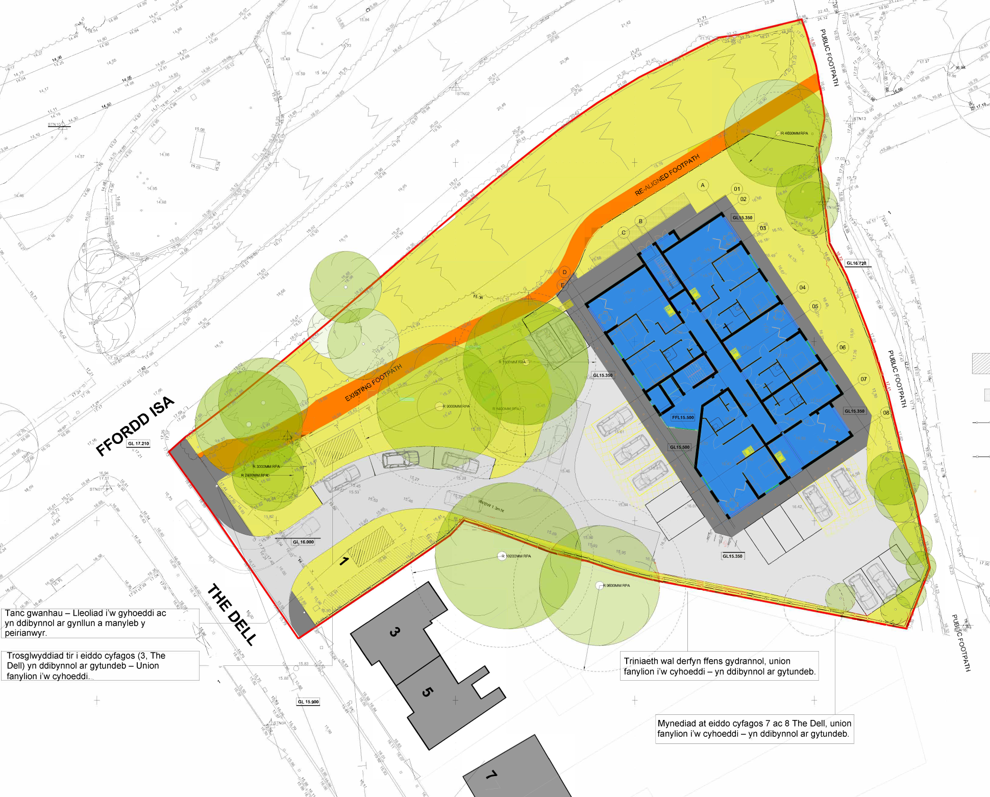 Site plan Welsh